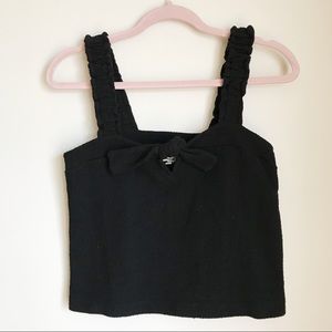 NWT Madewell Texture & Thread Tie Front Top